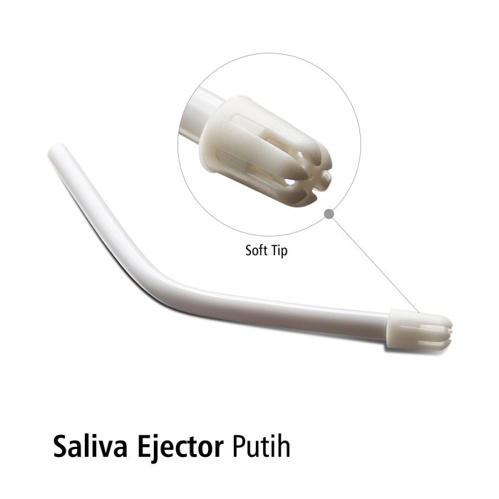 Saliva Ejector Putih pak isi 1000pcs OneMed