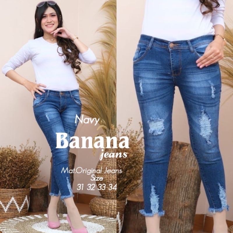 BANANA JEANS RIPPED 7/8