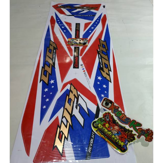 (BISA COD) STRIPING STIKER LIS VARIASI THAILAND MOTOR HONDA VARIO 150/125 LED LAMA 2015-2017 CLICK F