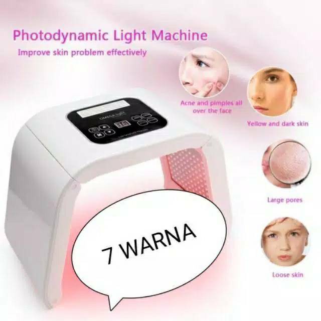 MASKER LED PDT LIGHT OMEGA LIGHT AQUA LIGHT 7 COLOUR 7 WARNA n PDT 10 WARNA MASKER SINAR WAJAH