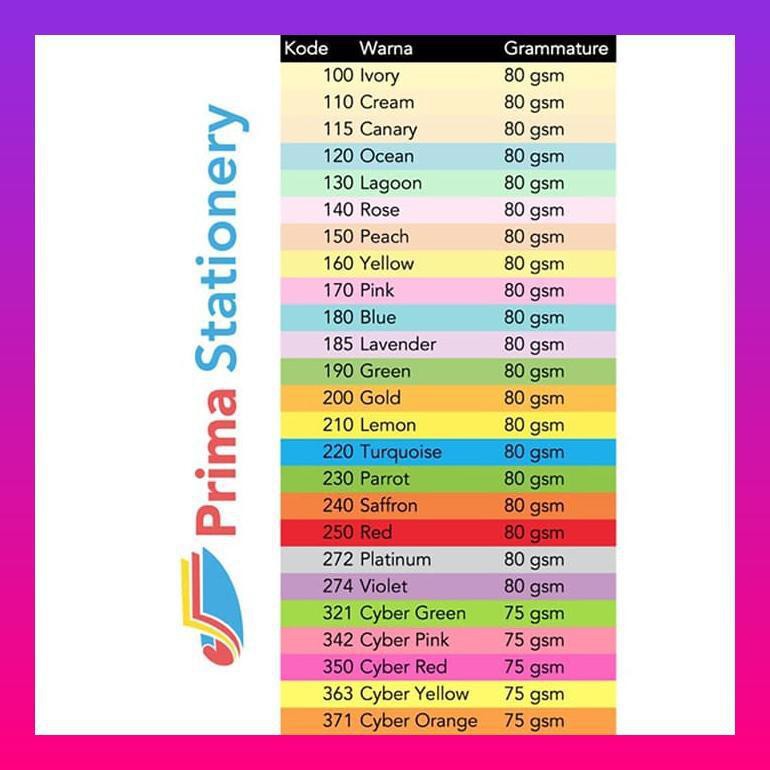 

Kertas HVS Warna Paperfine A3 ( Warna Muda ) - Lavender