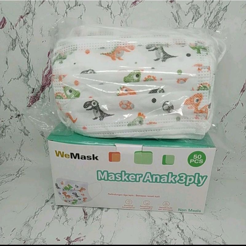 MASKER 3PLY ANAK CAREION ISI 50LEMBAR