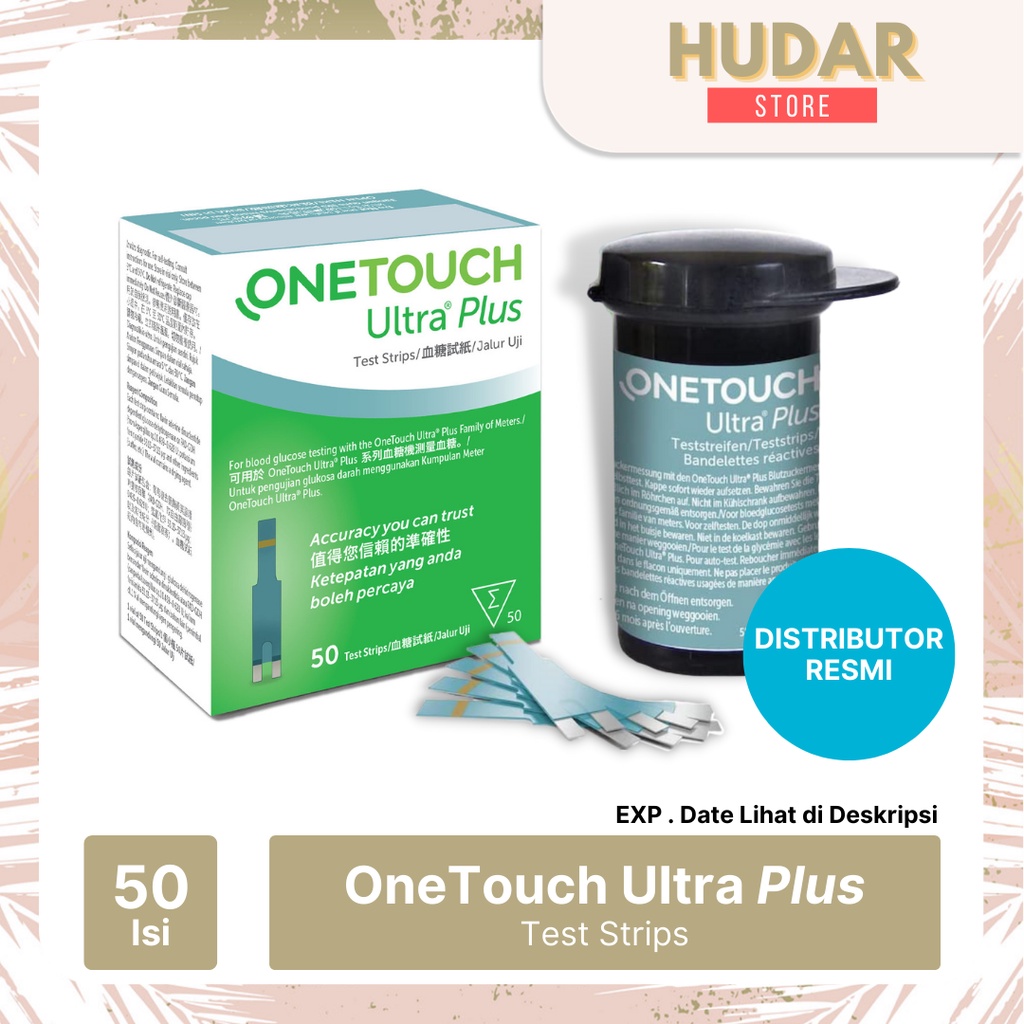 Isi ulang Test Strip OneTouch Ultra Plus isi 50 One Touch Diabetes