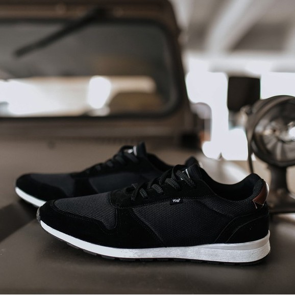 VICTORY BLACK |FORIND x FSTP| Sepatu Running Sporty Kanvas Kets Pria Cowok Lokall Sneakers Footwear