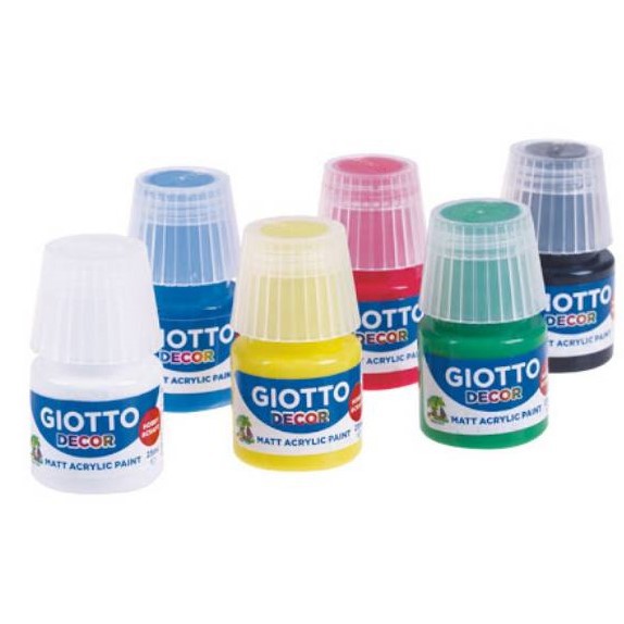 

Giotto Decor Acrylic Set 6 Warna 25 ml - Cat Acrylic Basic Color