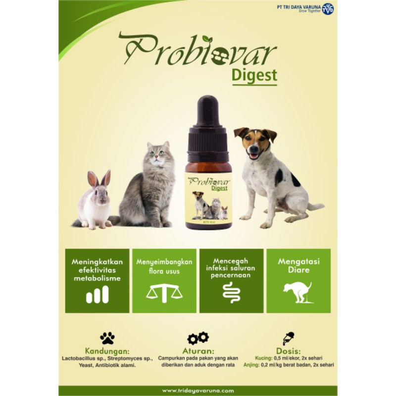 Probiovar digest 10ml / Obat diare hewan