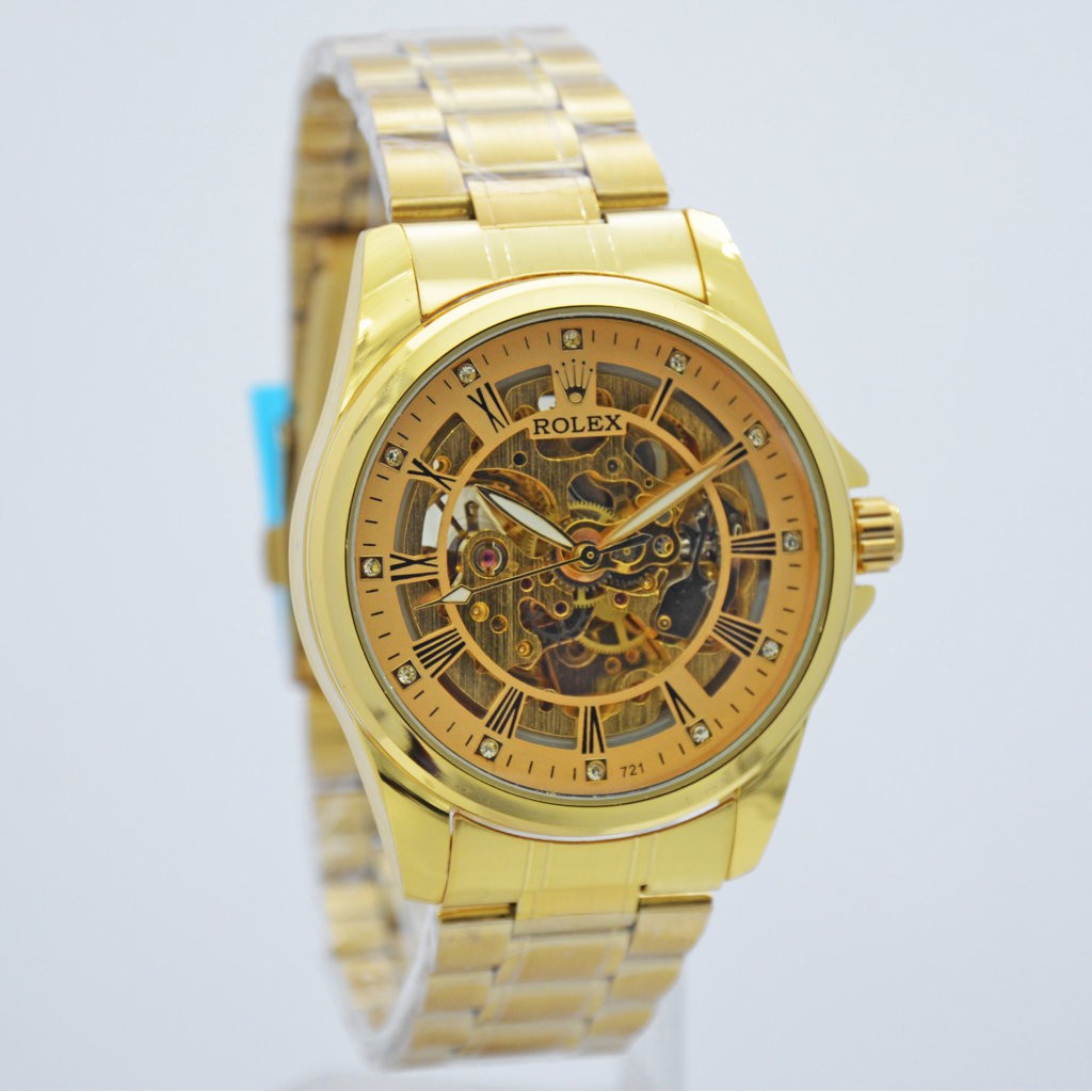 Jam Tangan Rolex Automatic Pria Tali Rantai 2185SA Garansi 6 Bulan Free Box(COD)