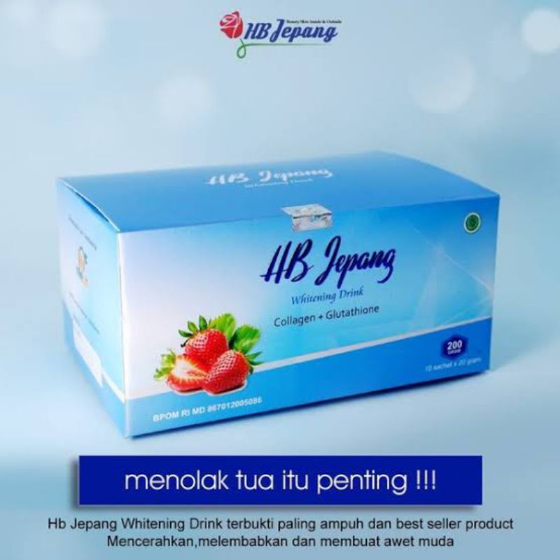 HB Jepang Original / Minuman Collagen Pemutih / Perawatan Kulit Tubuh dari Dalam / BPOM