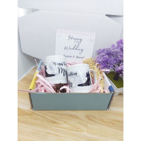 Hampers wedding murah |bisa request nama pasangan dan FREE ucapan
