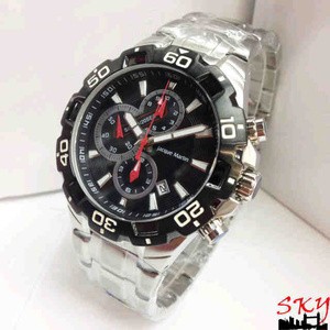 JACQUE MARTIN 3241 JAM TANGAN PRIA RANTAI STAINLESS CHRONOGRAPH