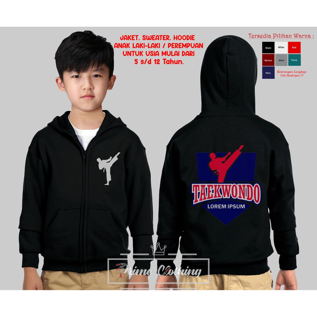 JAKET HOODIE ANAK TAEKWONDO
