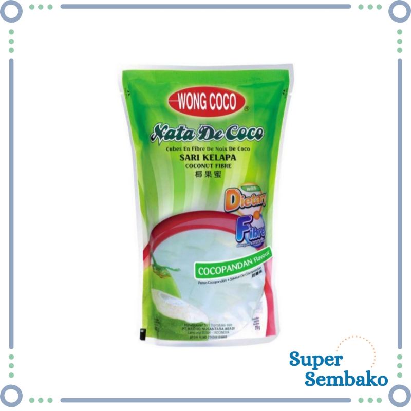 ES BUAH NATA DE COCO WONG COCO SARI PANDAN KELAPA 360g