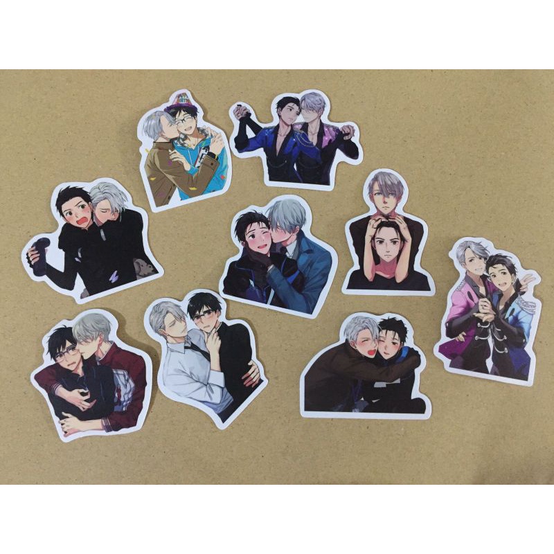 STIKER BL ANIME MANGA YAOI YURI ON ICE
