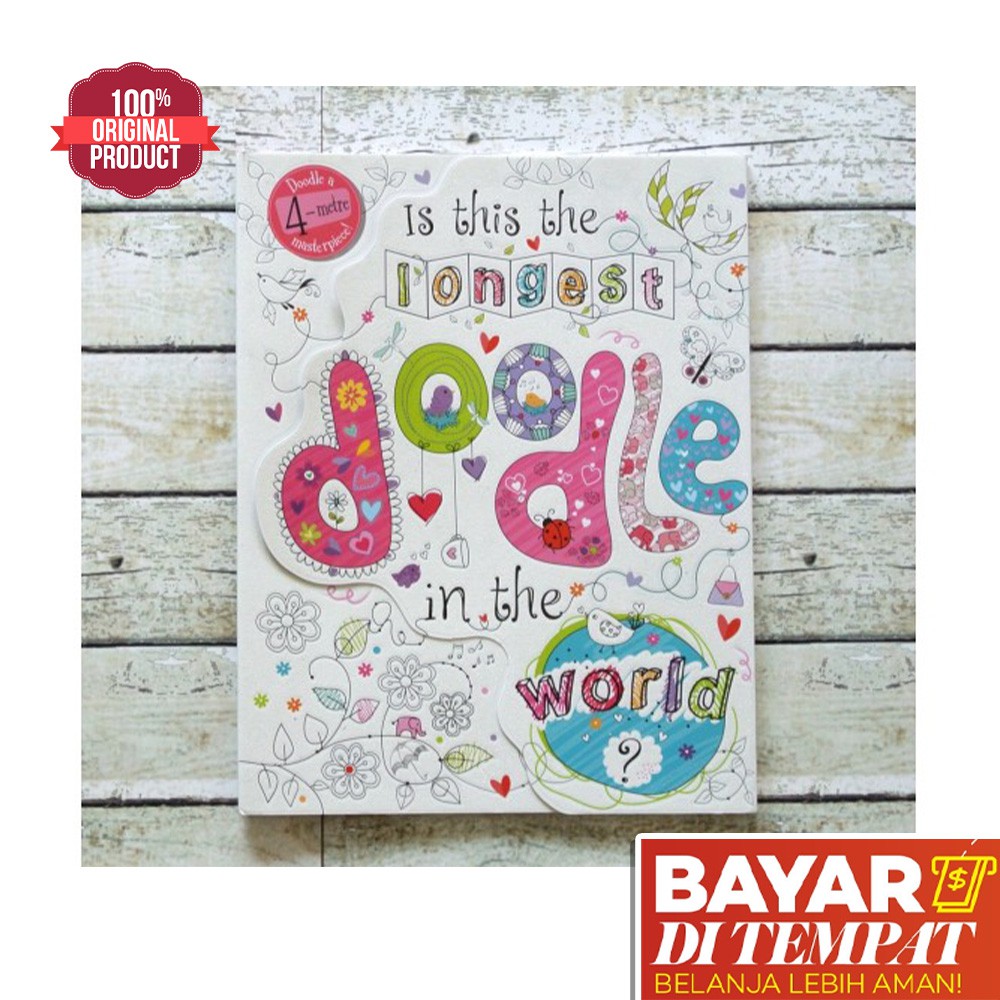 Buku Anak Import - Activity Book - Is This the Longest Doodle in the World? - 4 Metre Masterpiece
