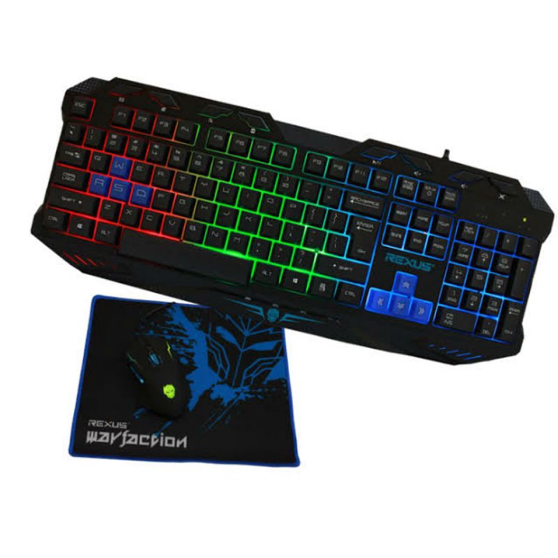 Paket 1 Set PC Komputer Gaming Editing Ryzen 5 3400G LED Key Mouse