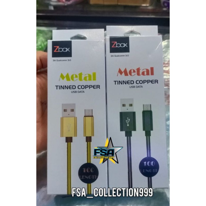 Kabel Data Zbox Usb Micro Metal Tinned Copper Premium Quality