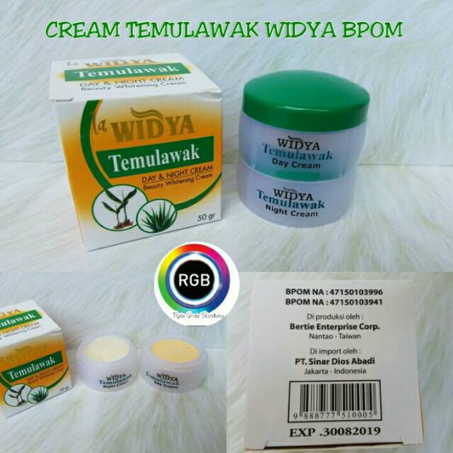 

Cream temulawak day and night