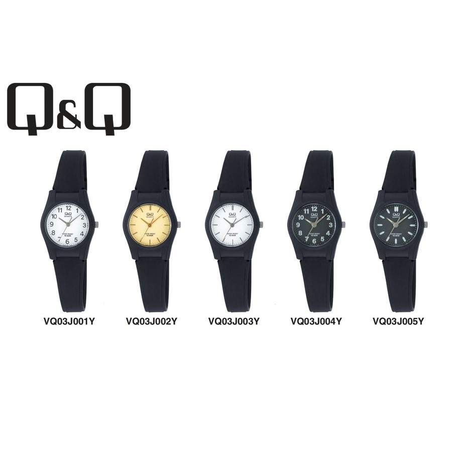 SALE Jam Tangan Wanita Sporty Casual Rubber Analog Original Q&amp;Q QNQ QQ VQ03 VQ03J Series