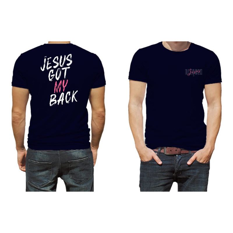 (PO) Kaos Hitam Unisex Jesus Got My Back NSA Premium Soft Tee