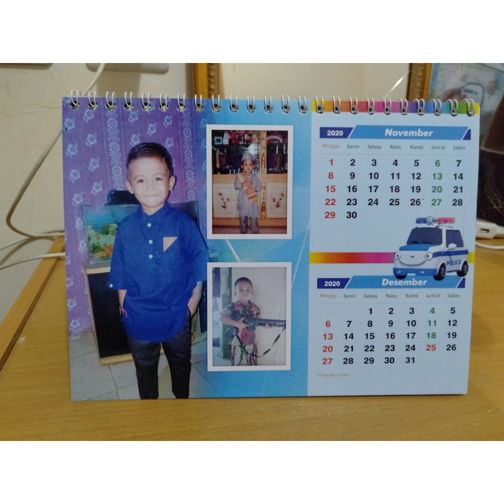 Kalender meja 6 lembar Landscape