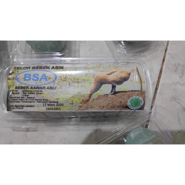 

Telur asin BSA