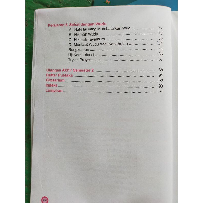 ORI buku teks siswa FIKIH k13 kelas 1 edisi revisi terbaru penerbit CV bina pustaka