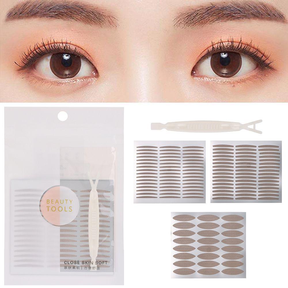 R-flower Double Eyelid Sticker Natural Alat Makeup Mata Eyeshadow Stensil Strip Pengangkat Mata