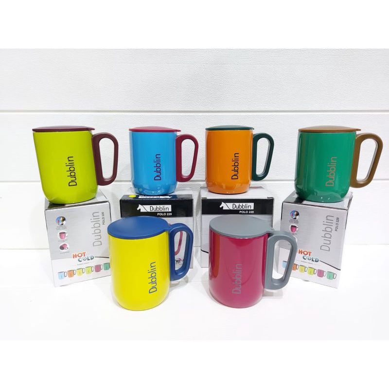 Mug Gelas Cangkir Tahan Panas Dublin 220 mL Stainless