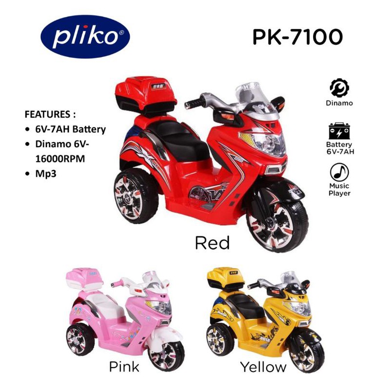 Mainan Motor aki anak Pliko PK-7100