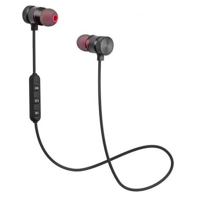 Hf Hansfree Headset Bluetooth Magnetic Wireless Kwalitas Mantapp