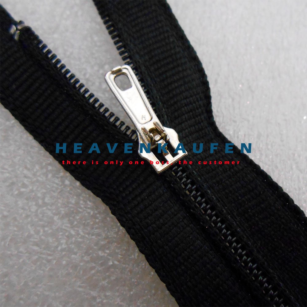 Resleting Zipper Sleting Ritsleting Nusantara 17,5 cm atau 7 inch Hitam Murah