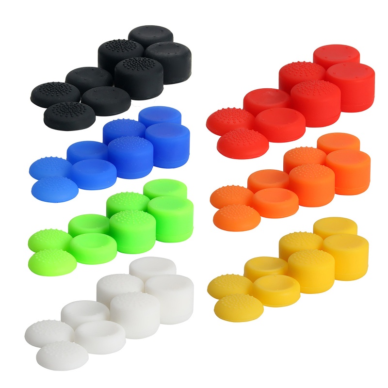 Btsg 8Pieces Topi Thumbstick Analog Silikon Rised Thumb Grip Joystick Cover Untukps5