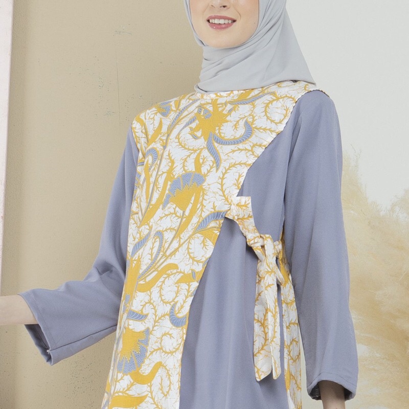 ATASAN BATIK SOFT KOMBINASI POLOS