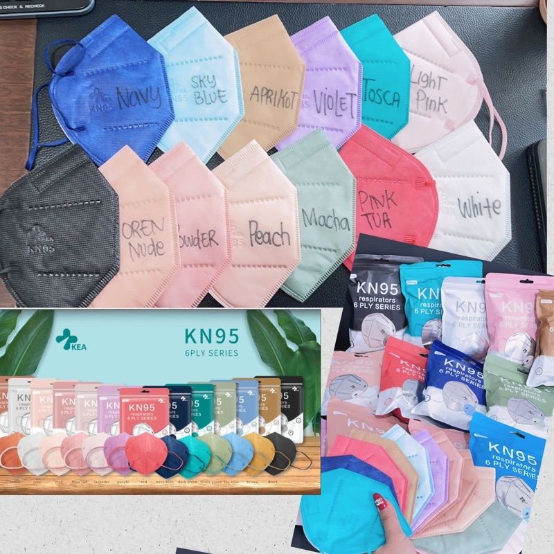 MASKER KN95 KEA 6PLY ECER WARNA WARNI
