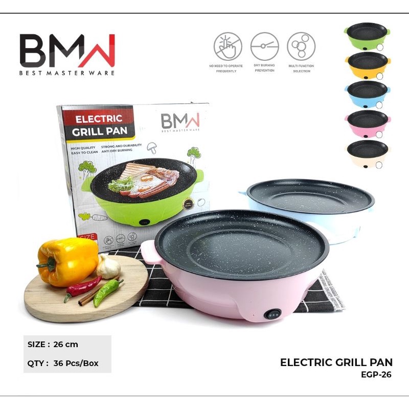 Panci Panggang Grill Electric Pan Juneng Atau Panci Elektrik Listrik Alat Pemanggang BBQ