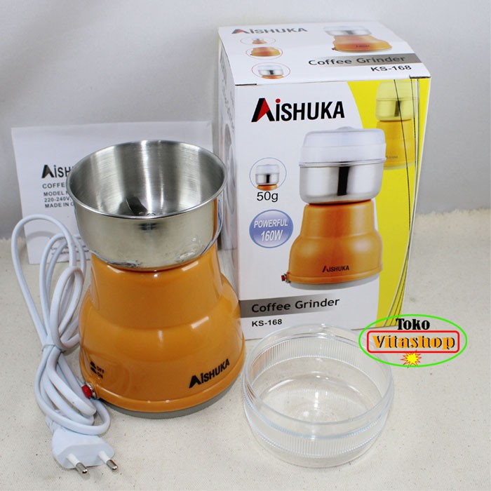 AISHUKA KS-168 / Kopi Grinder AISUKA Blender Pelumat Bumbu Penggiling Obat