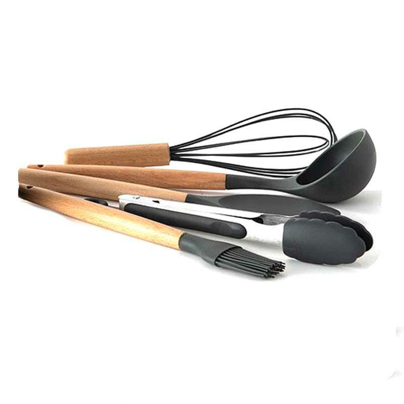 GLANYOMI Set Alat Masak Dapur Spatula Silicon 9 PCS