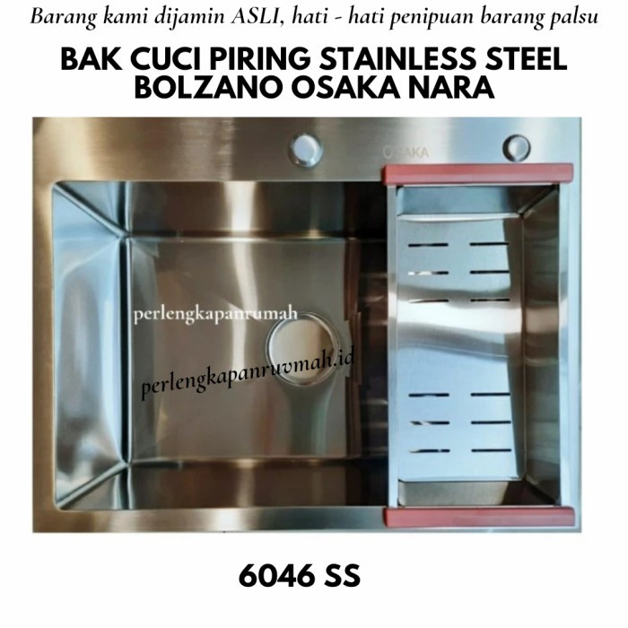 Bak Cuci Piring Kitchen Sink Onan Golden Hand 6045 - Cuci Piring ( Peralatan Dan Perlengkapan )