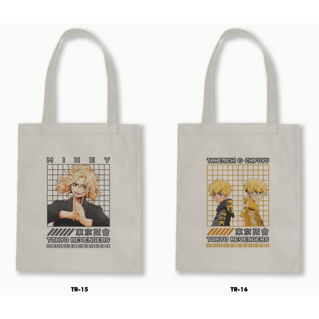 TOTE BAG BLACU - TOKYO REVENGERS / ANIME / MANGA 01