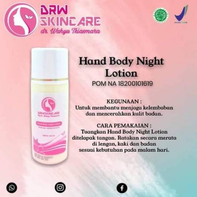 Night Body Lotion Premium BPOM DRW Skincare
