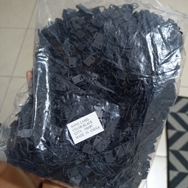 

bib [BAYAR DI TEMPAT] Tali HangTag @1pcs - Tali Gantungan Label Baju Laundry tali label merk produk