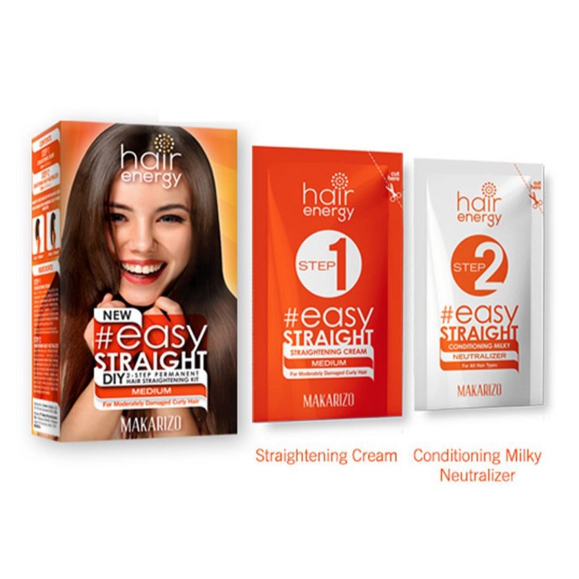 Makarizo Hair Energy Easy Straight DIY 2 Step Series