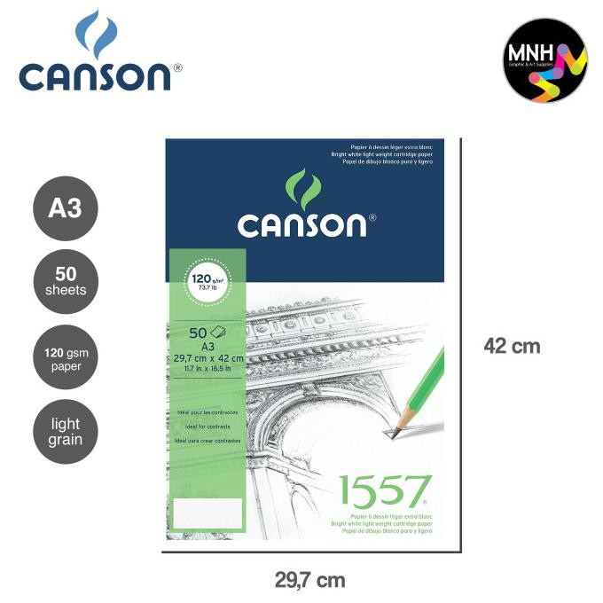 

Canson 1557-Ja Sketch 50S A3 120G - A3