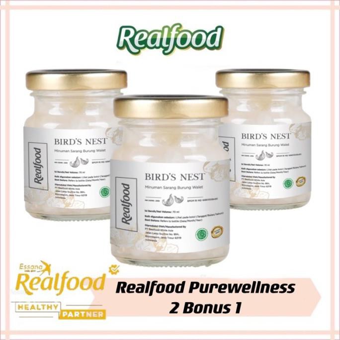 

Realfood Purewellnes ( 2 bonus 1 ) minuman sarang burung walet
