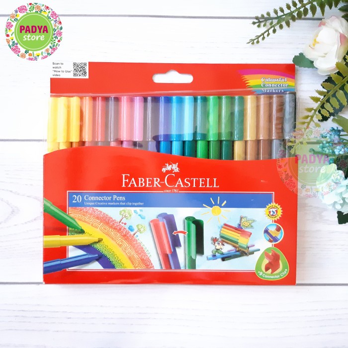 

Gilaa!!! Spidol Warna Faber Castell Connector Pen 20 Warna Bergaransi