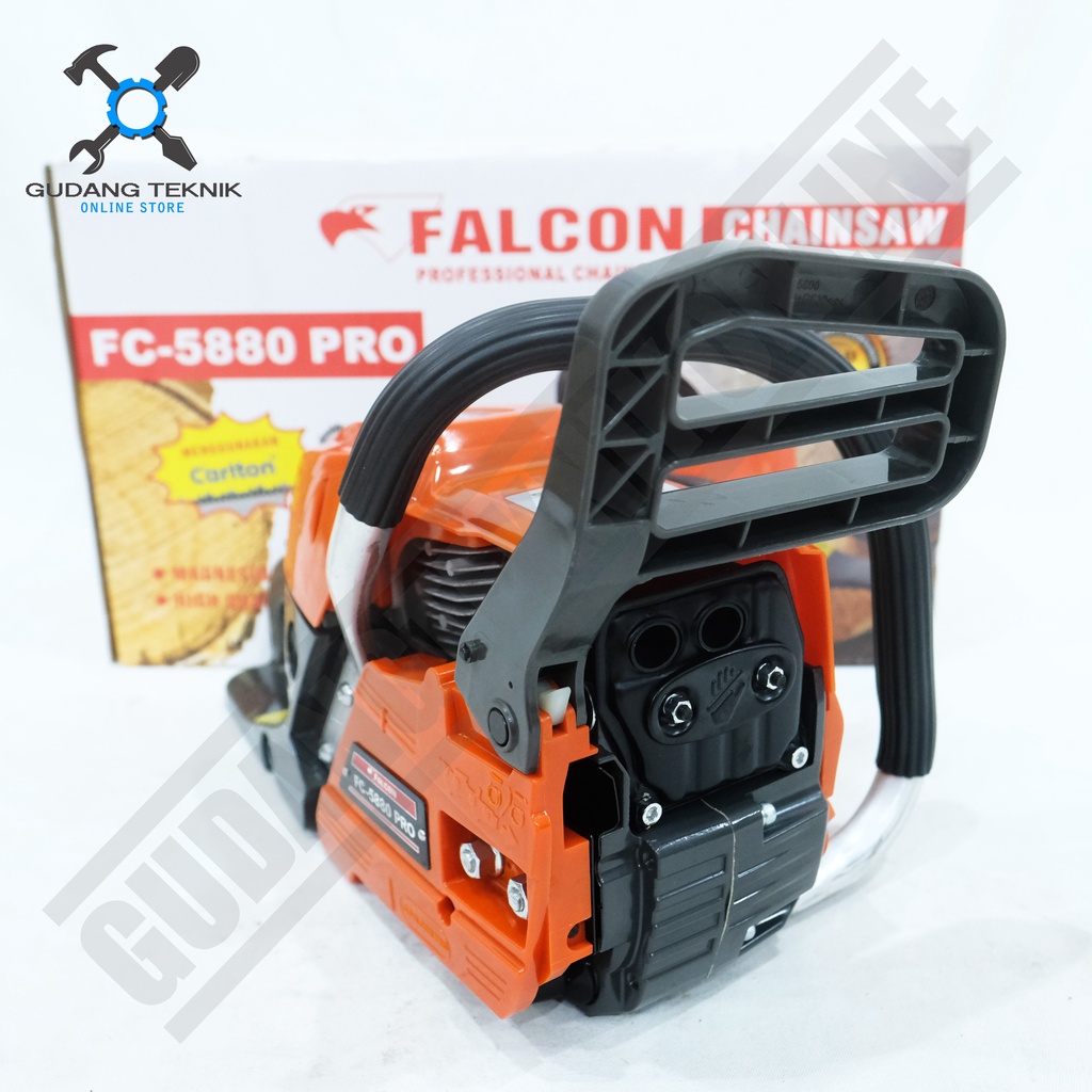 Chainsaw 22&quot; LASER FC5800 FC5880 Pro FALCON 2Tak / Mesin Gergaji Kayu Chain saw Bar Laser 22 Inch FC 5800 5880 2T FALCON