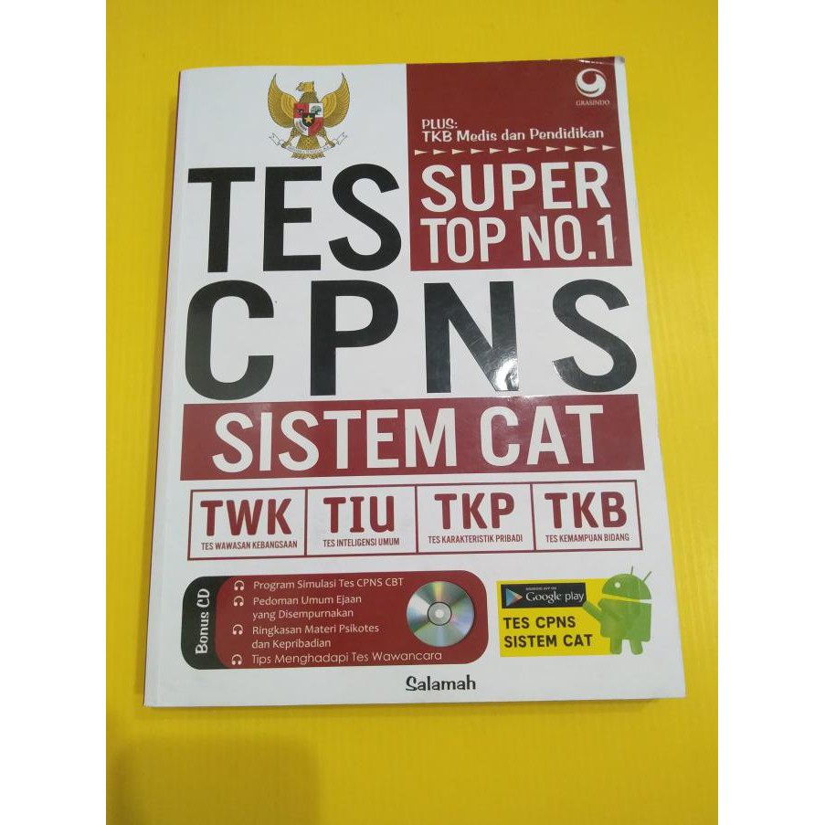 Super TOP No. 1 Tes CPNS Sistem CAT (Tanpa Bonus CD)