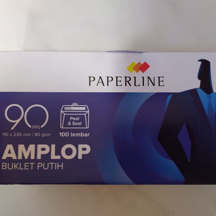 

Amplop Putih 90 PPS Paperline PPL Peel Seal Lem Strip Perekat Segel