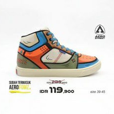 JASTIP AEROSTREET TERUPDATE AEROSTREET 2D REBORN BIRU ORANGE SIZE 42