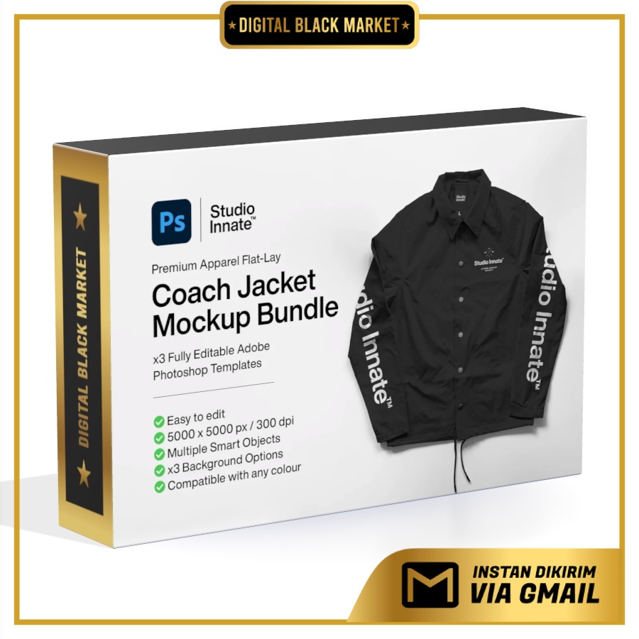 Coach Jacket - Mockup Bundle - Photoshop